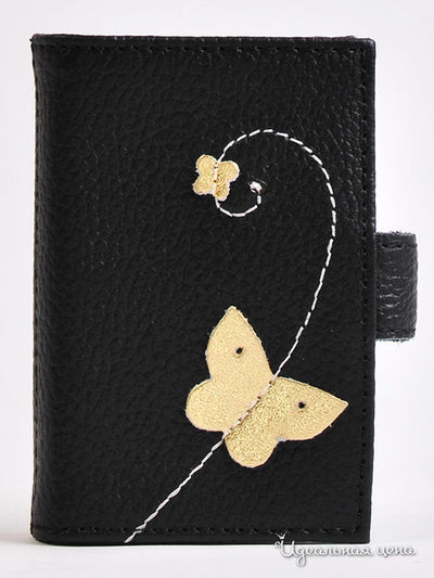 Визитница Cheribags, цвет черный, бежевый