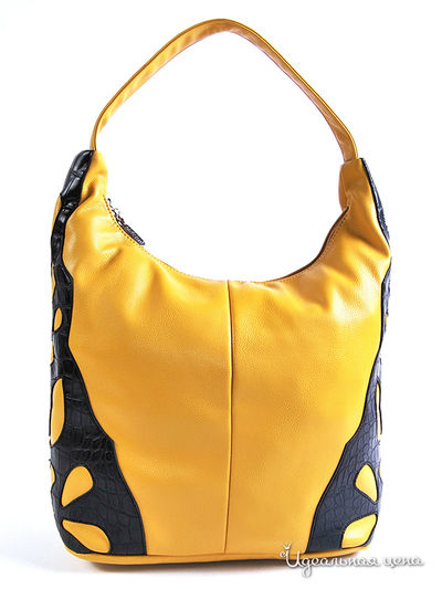 Сумка Cheribags, цвет горчичный, чёрный