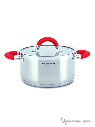 Кастрюля Supra, цвет стальной