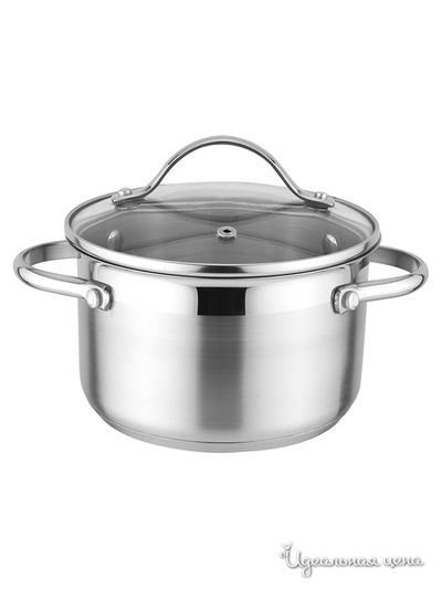 Кастрюля Winner, цвет стальной