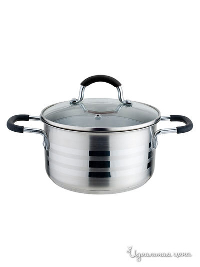 Кастрюля Winner, цвет стальной