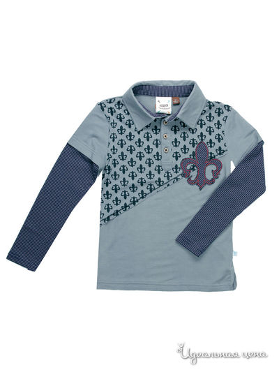 Поло Fore!! Axel & Hudson, цвет серый, синий