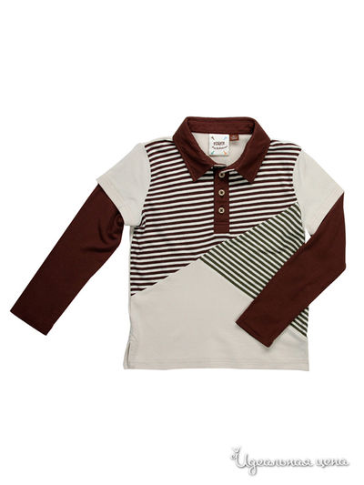 Поло Fore!! Axel & Hudson, цвет бежевый, коричневый