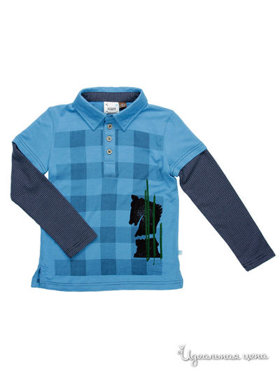 Поло Fore!! Axel & Hudson, цвет синий, серый