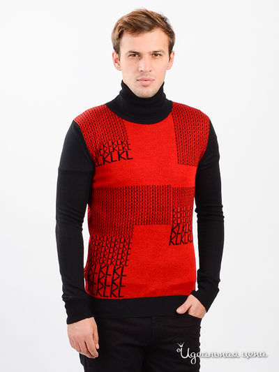 Водолазка Karl Lagerfeld, цвет красный, черный