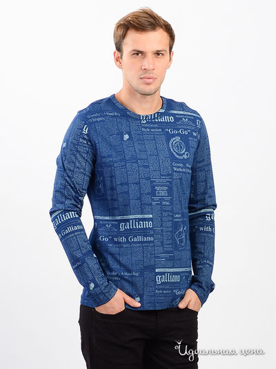 Лонгслив Galliano, цвет синий
