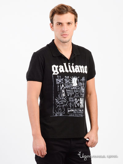 Поло Galliano, цвет черный