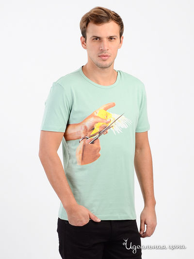 Футболка Costume National, цвет зеленый