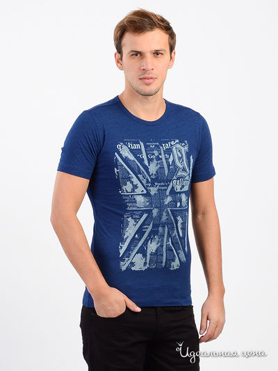 Футболка Galliano, цвет синий