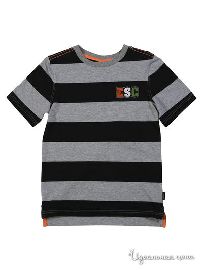 Футболка Gulliver, цвет черный, серый в полоску.