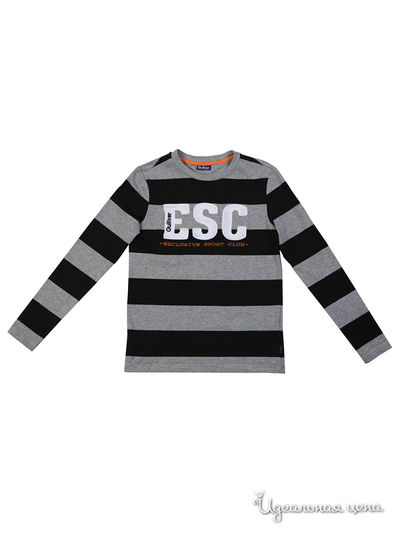 Футболка Gulliver, цвет черный, серый в полоску.