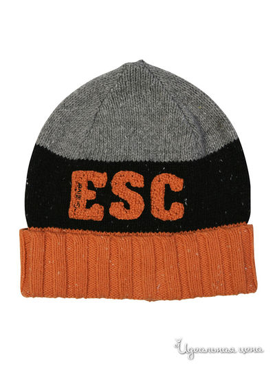 Шапка Gulliver, цвет оранжевый, черный, серый