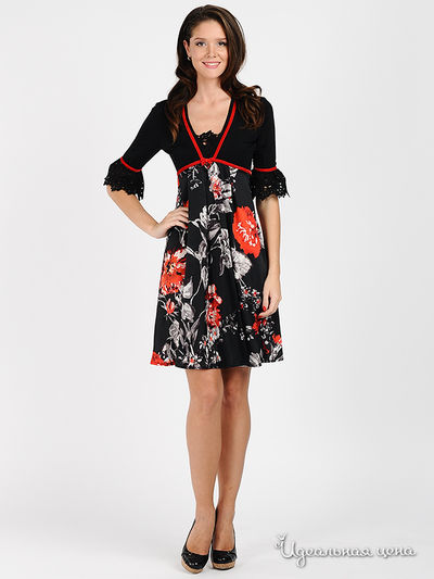 Платье Rocco Barocco, цвет черный+красный