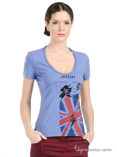 Футболка Galliano, цвет синий