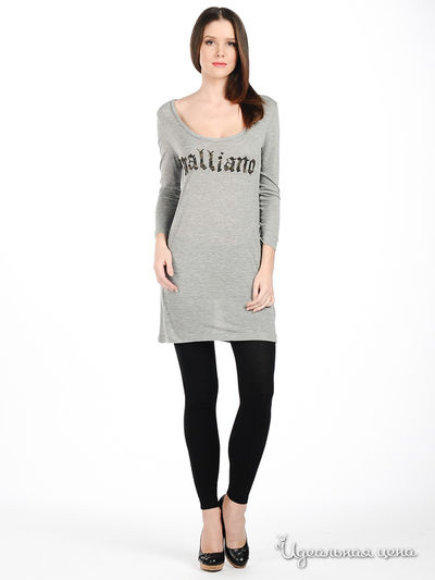 Туника Galliano, цвет серый