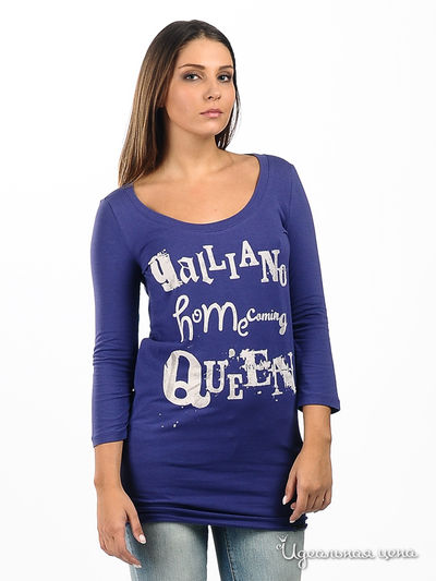 Лонгслив Galliano, цвет синий