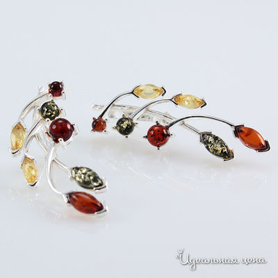 Серьги Migura, цвет коричневый