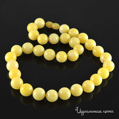 Бусы Migura, цвет молочный