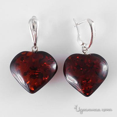 Серьги Migura, цвет коньячный