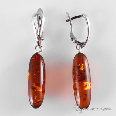 Серьги Migura, цвет коньячный