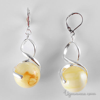 Серьги Migura, цвет молочный