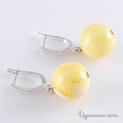 Серьги Migura, цвет молочный