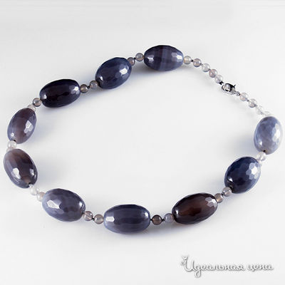 Бусы Migura, цвет серый