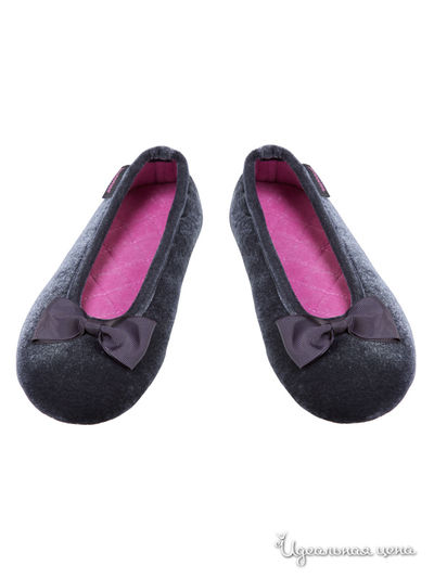 Тапочки Isotoner, цвет антрацит