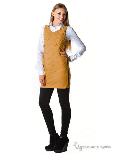 Платье JS From, цвет охра