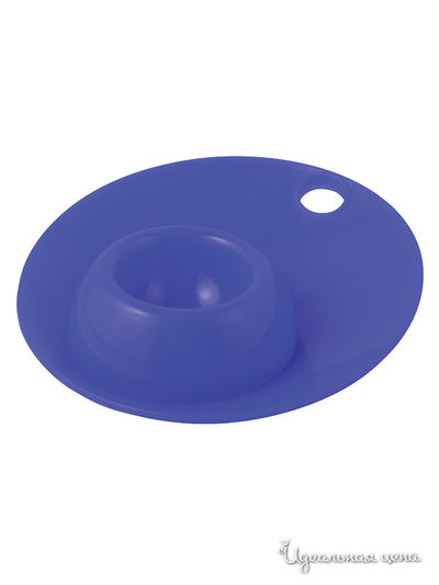 Силиконовая подставка для яйца "Завтрак", 12х12х2,5 см Regent, цвет синий