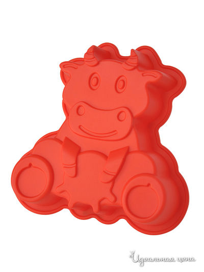 Форма для выпечки "Бурёнка", 20х19х4,5 см Regent, цвет красный