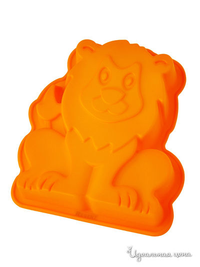 Форма для выпечки "Царь зверей", 20х17х4,5 см Regent, цвет оранжевый