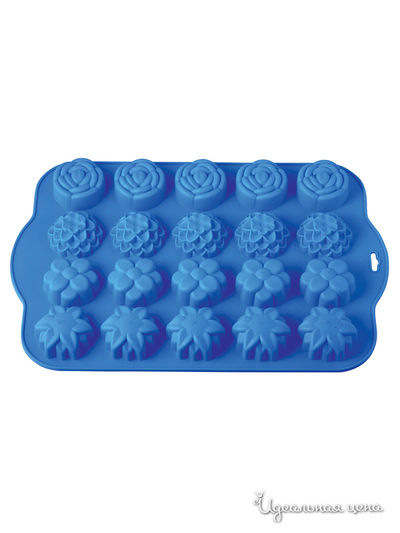 Форма для выпечки, 36х24х3 см, 20 ячеек Regent, цвет синий