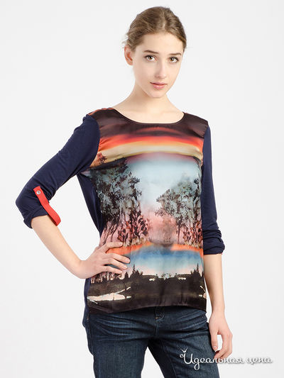 Футболка C'est Beau la Vie!, цвет синий