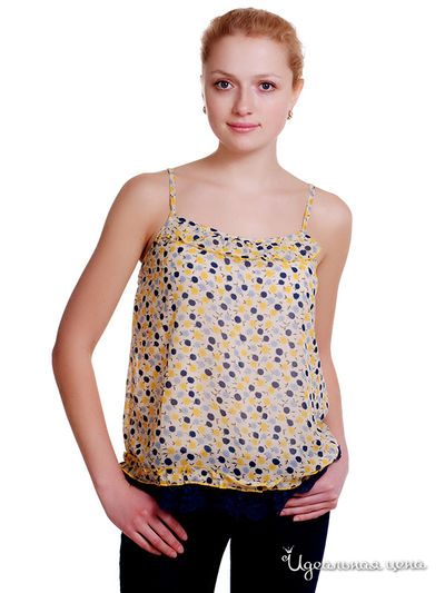 Топ Red Soul, цвет рисунок/голубой