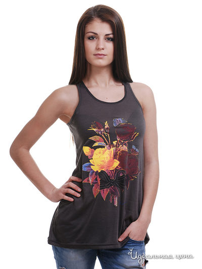 Топ Red Soul, цвет угольно-серый