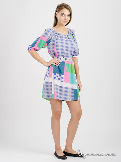 Платье Red Soul, цвет зеленый/розовый