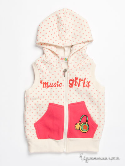 Жилет Kidly, цвет кремовый, красный