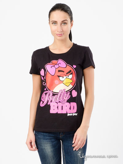 Футболка Angry Birds, цвет черный