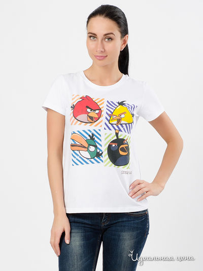 Футболка Angry Birds, цвет Белый
