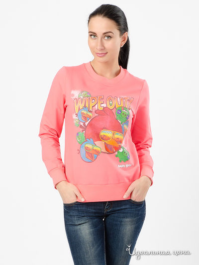 Джемпер Angry Birds, цвет коралл