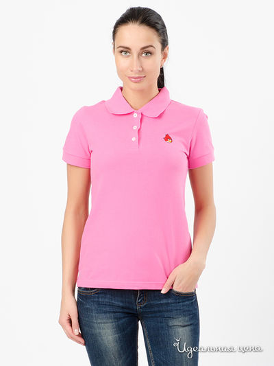 Поло Angry Birds, цвет розовый