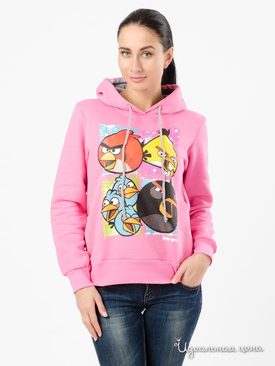 Толстовка Angry Birds, цвет розовый