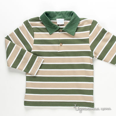 Поло Cutie Bear, цвет зеленый, бежевый