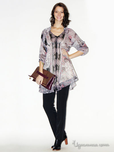 Платье Nastya Sergeeva by May Be, цвет розово-черный