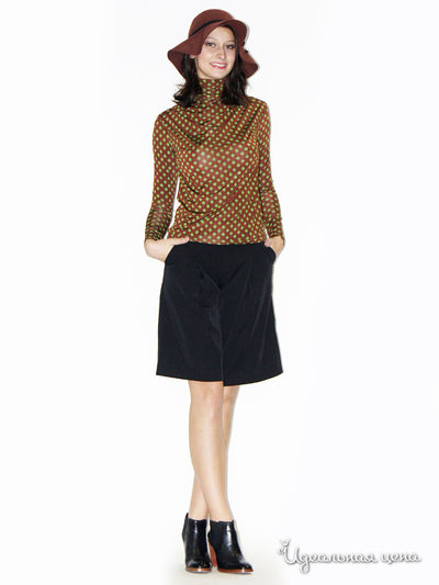 Водолазка Nastya Sergeeva by May Be, цвет коричнево-салатовый