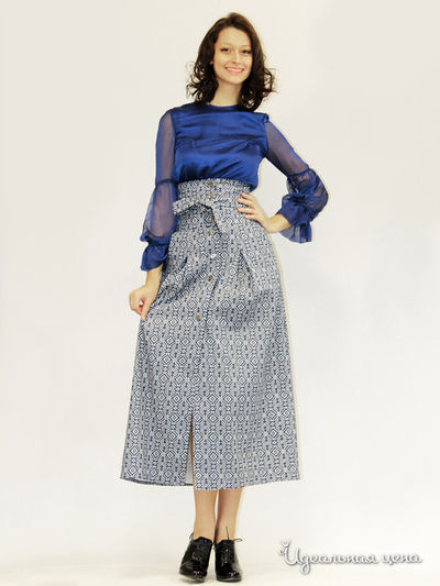 Блуза Nastya Sergeeva by May Be, цвет синий