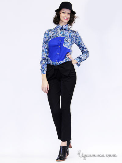 Блуза Nastya Sergeeva by May Be, цвет серо-голубой