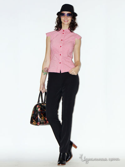 Блуза Nastya Sergeeva by May Be, цвет красно-белый