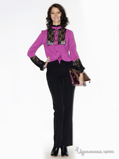 Блуза Nastya Sergeeva by May Be, цвет фиолетово-розовый